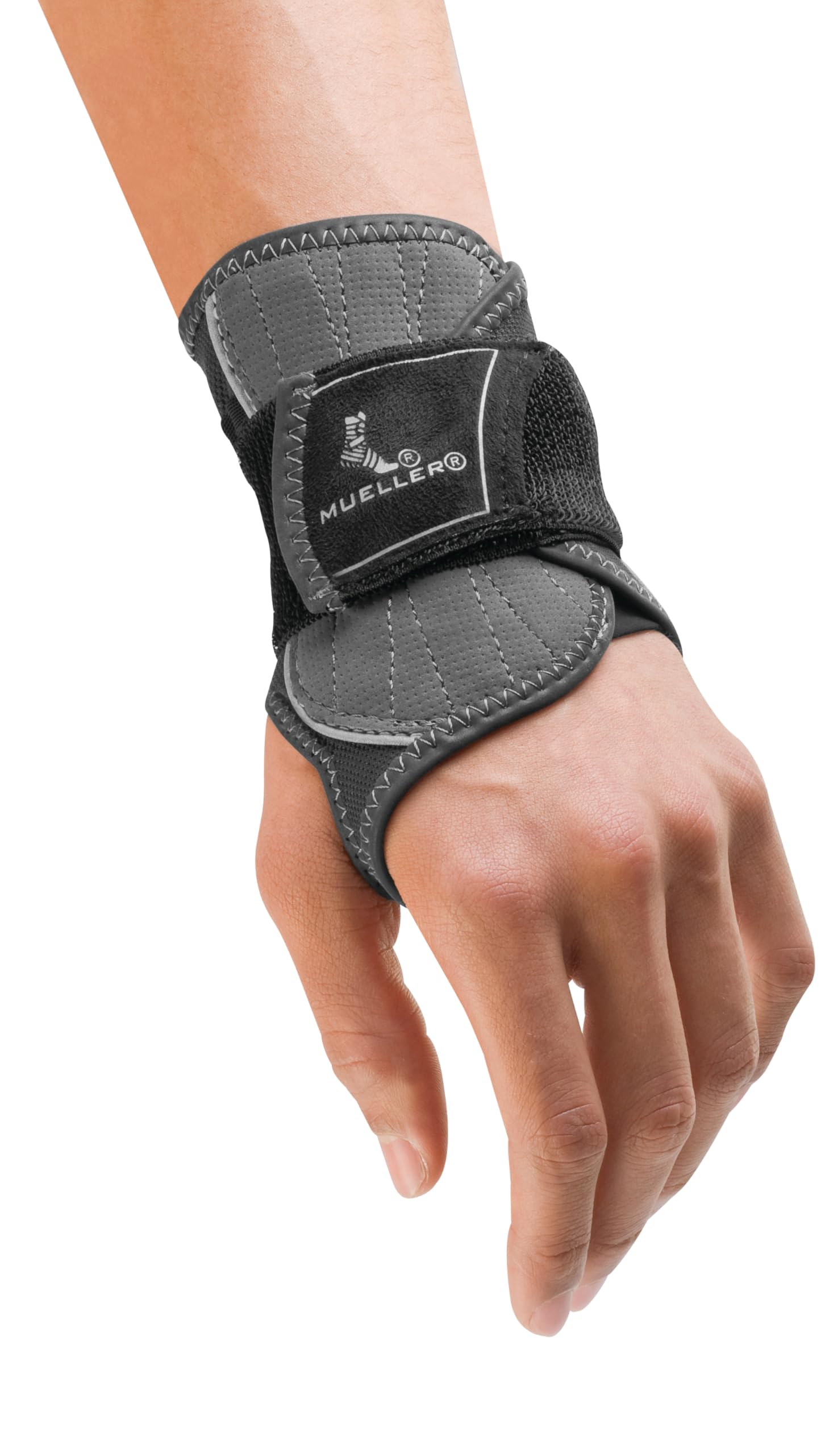 Mueller 7971 9 HG80 Wrist Support Bandage, Large/X-Large, Black