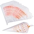 LABOTA 200 Piece Disposable Cream Pastry Bags 10inch Piping Bags for Cake Decoration and Desserts