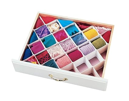 Dial Diamond Drawer Organizer 32 Compartments White Amazon Co Uk