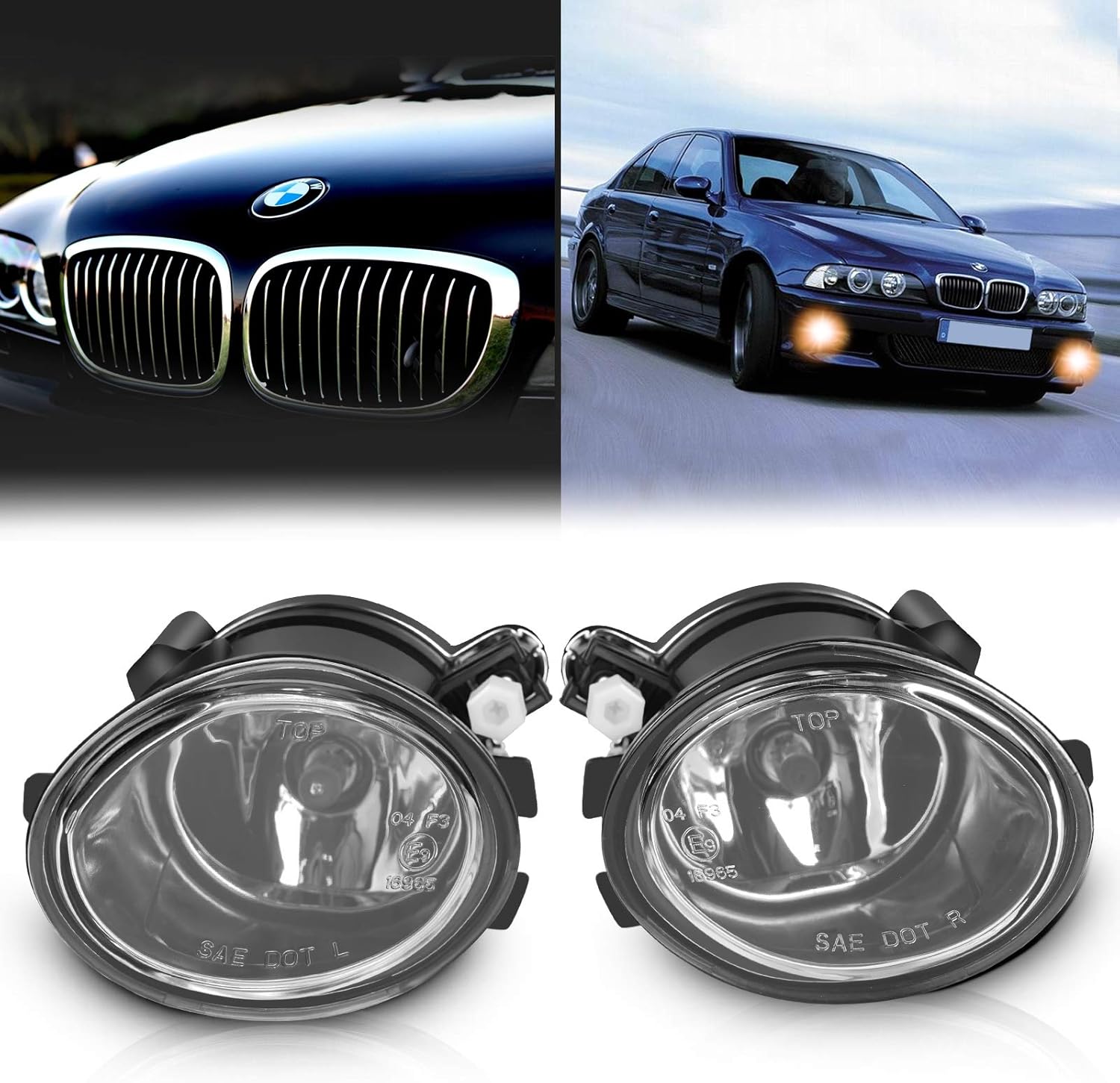 TangMiGe Fog Lights Lamps for 20002006 BMW (E46 M3 E39 M5