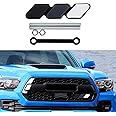 WINUERK Tri-Color Grille Decor Badge, Personalized Creative Grille Insert Trims, Front Grille Decoration Compatible with 4 Runner Tacoma Tundra Highlander RAV4 Sequoia, Exterior Car Accessories