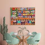 HUADADA Jigsaw Puzzle 1000 Pieces Candy Shop Educational Home Decor view 4