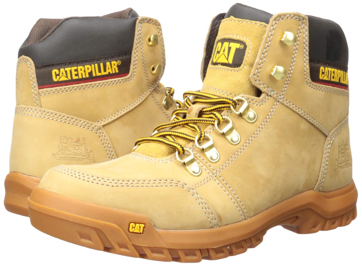 Caterpillar Men's Outline Construction Boot, Honey, 9.5 W US Pricepulse