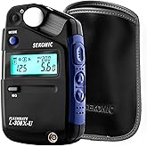 Sekonic L-308X-U Flashmate Light Meter, Compact Digital Incident &amp; Reflected Exposure Meter with Photo, Cine &amp; HD Cine Modes, LCD Auto Backlight, Illuminance Measurement, Pocket-Sized Design