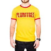 Scott Pilgrim Shirt Plumtree Band Logo Gold T-Shirt Tee for Cosplay Costume
