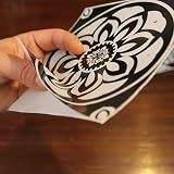 Tile Style Decals 48x 15x15cm Black Victorian Moroccan Mosaic Tile Stickers view 5