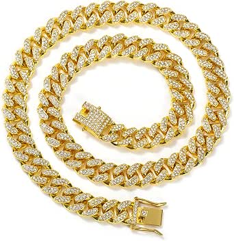 HUITIAN Women Mens Cuban Link Chain 