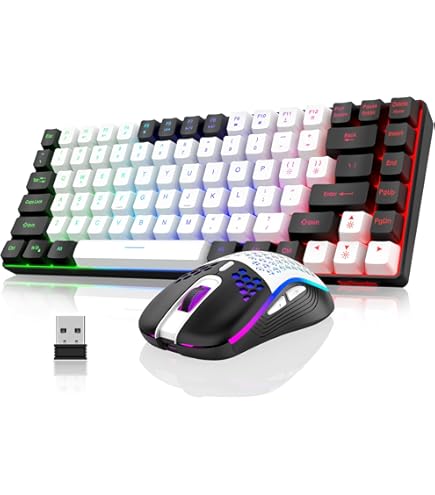 Chonchow Keyboard Light Up Keyboard And Mouse Amazon Teclado