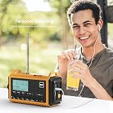 Mesqool Dab Wind Up Radio Solar Powered Emergency Radio 5000 mAh USB Charger view 4