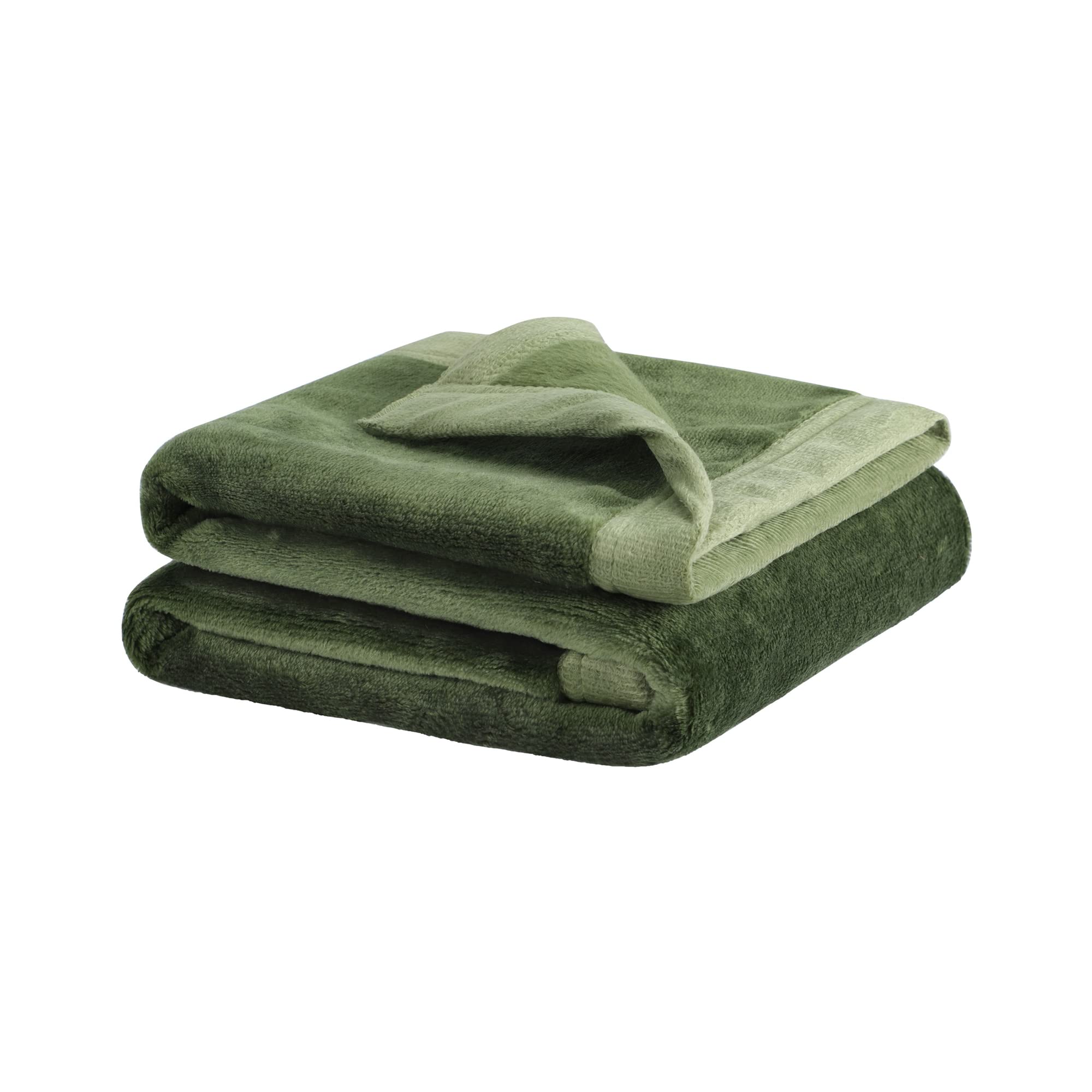 PiccoCasa Dog Blanket Washable, Fleece Puppy Blankets Soft and Warm for Pets Flannel Bed Cover Fern Green 60cm x 80cm — image 1