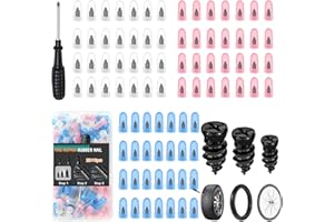 84Pcs 3 Sizes Tire Repair Rubber Nails Kit, Tire Repair Screw Rubber Plugs for Car Motorcycle Truck–Fast Self-Service Tire Pl