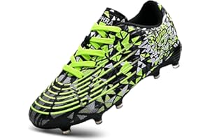 OKPHRA Kids Soccer Cleats Boys Girls Trainning Football Shoes for Little/Big Kid Outdoor Indoor Firm Ground Athletic Turf Lace up