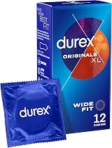 Durex Comfort XL Large Condoms for Men - Pack of 12 - Extra Comfort