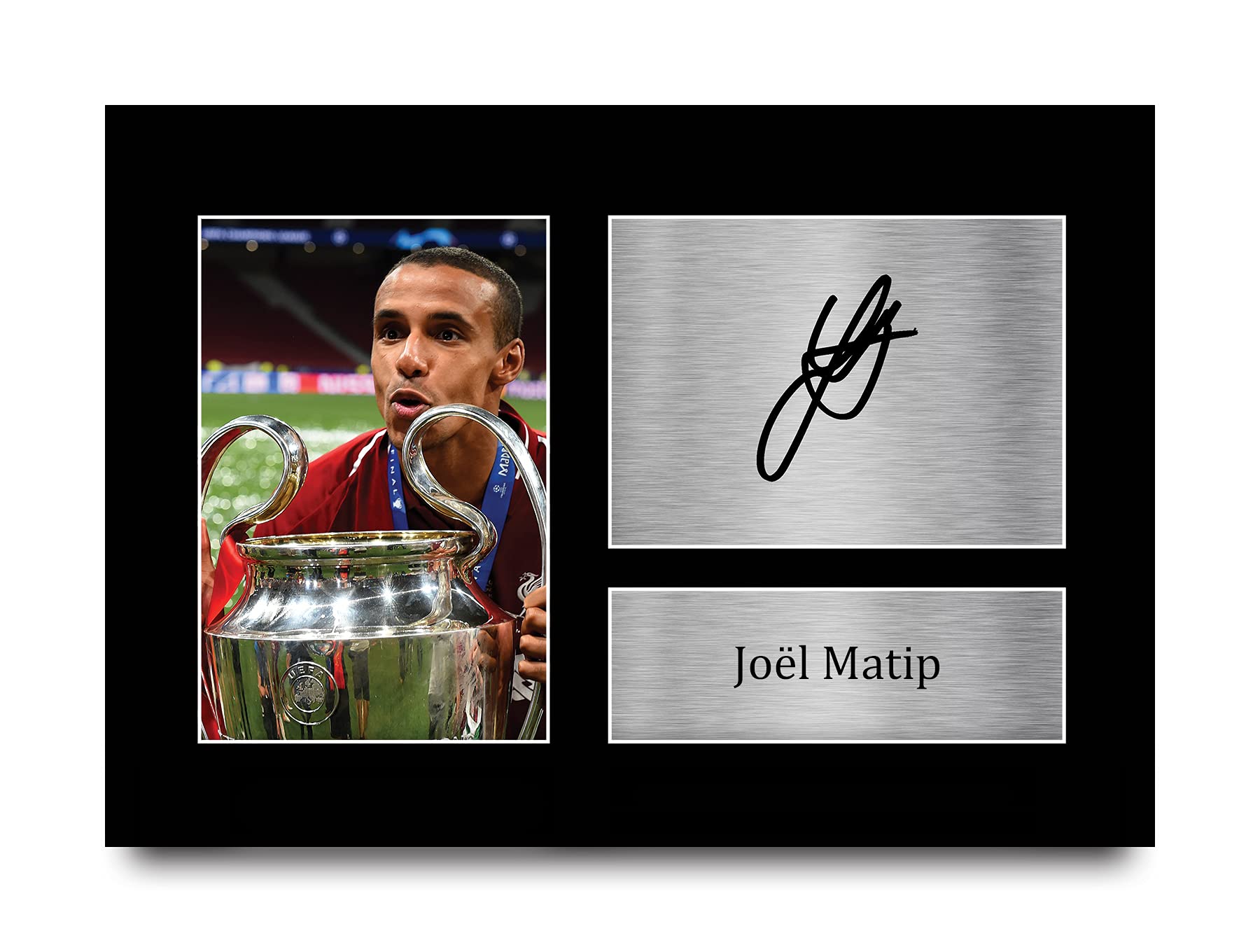 HWC Trading Joel Matip Liverpool Gifts Printed Signed Autograph Picture for Fans and Supporters - A4