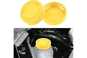 Lyxheth 2PCS Coolant Reservoir Cap, Radiator Reservoir Cap, Engine Radiator Water Tank Caps Coolant Caps OEM#21712-79900, Car Coolant Water Tank Reservoir Cap Compatible with Infiniti Nissan (Yellow)