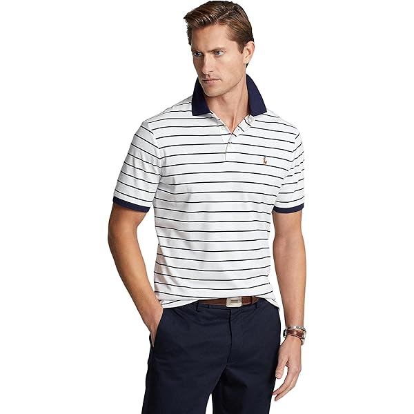 POLO RALPH LAUREN Mens Custom Slim Fit Soft Interlock Cotton Three