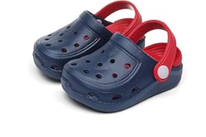 MEMON Baby Boys Girls Clogs Slippers Toddler Slip On Lightweight Sandals Shockproof Girls Summer Pool Beach Shoe