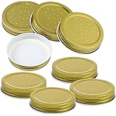 Garneck 8Pcs Golden Metal Beehive Water Feeder Lids with Beekeeping Entrance Design for Easy Bee Hydration Metal Bee Feeders Replacement Parts for Beekeeping Supplies