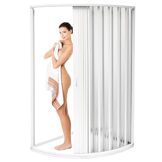 Eyepower Duschabtrennung Viertelkreis Duschwand Korsika 100x100x185 cm