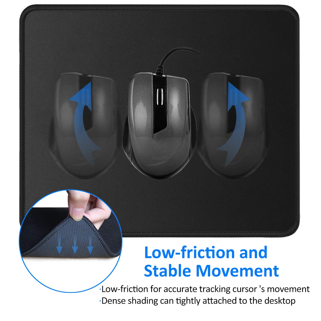 Foroffice-3-Pack-Mouse-Pad-with-Stitched-Edge-Computer-Mouse-Pad-with-Non-Slip-Rubber-Base-Washable-Mousepads-Bulk-with-Lycra-Cloth-Mouse-Pads-for-Computers-Laptop-Mouse-102x83x012inch-Black