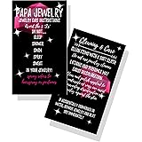 Jewelry Cleaning and Care Cards | Package of 50 | Bling Pink Diamonds Sparkle Background | Jewelry Bling Queen Care Instructions