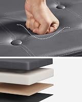 SONGMICS MAZIE Collection Storage Ottoman Bench 76 cm Slate Grey LSF040G20 view 3