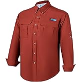 Men's UPF UV 50+ Sun Protection Magellan Fishing SPF Camping Hiking Long Sleeve Shirts