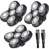 Groomi Replacement Blades Compatible with Baldie Pro Head Shaver, Head Shaver Replacement Heads, 3 Pack Razor Blades Refills Head Shavers for Bald Men, 2 Cleaning Brush