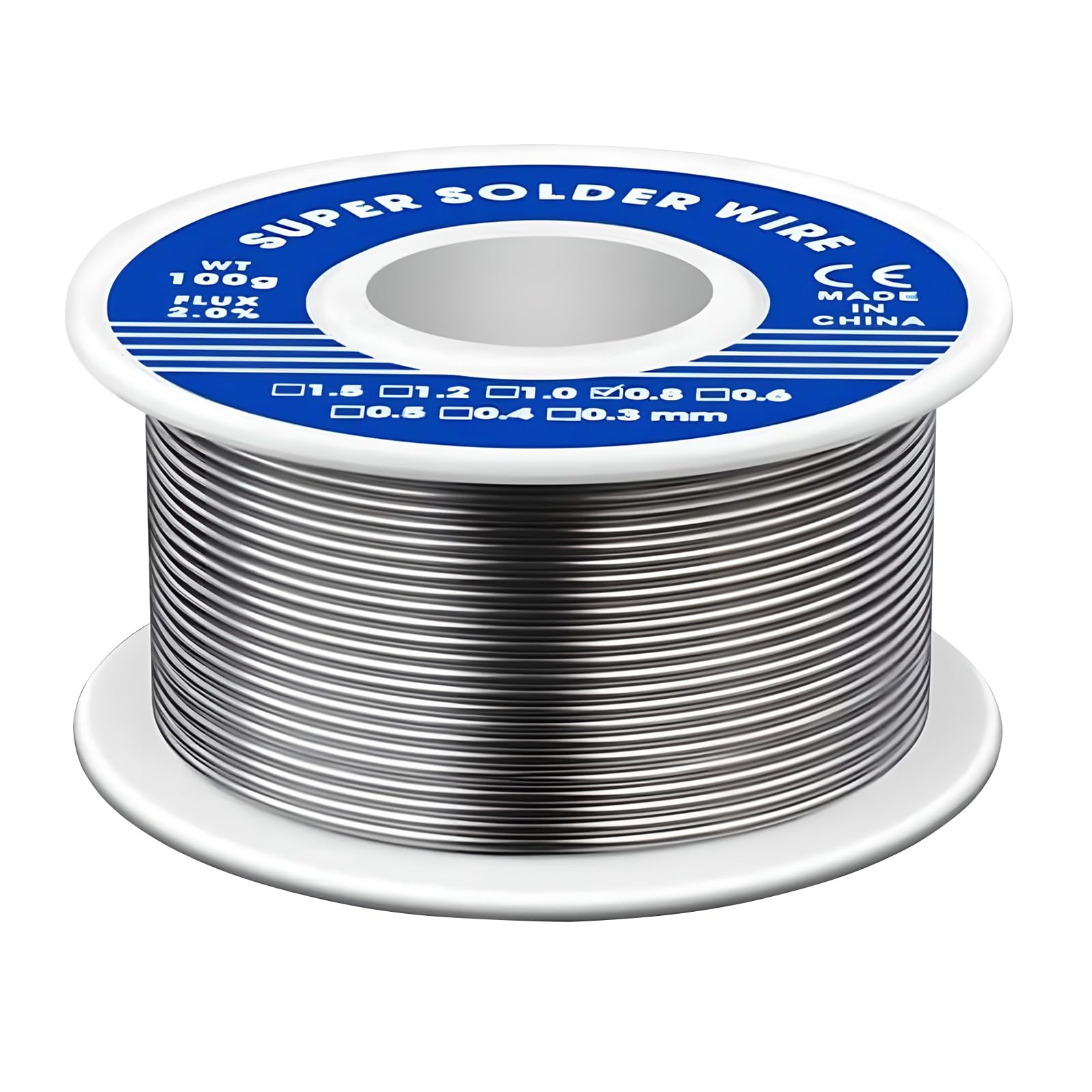 GALAMAX Solder Wire, 0.8mm Soldering Wire, Low Melt Solder with Rosin Core Tin Wire Good Corrosion Resistance for Electronic Solder Electronic Components Repair, DIY Projects(20/50g)