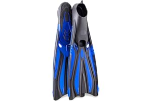 DiVLMT Fins for Swimming Adult Snorkel Fins Men Womens Long Scuba Flippers Diving Fins for Travel Fins for Snorkeling