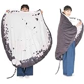 Furvana Manta Ray Stuffed Animal Stingray Blanket | Wearable Blanket, Plush Stuffed Stingray, Soft Cozy Ray Throw Cloak Wrap, Gifts for Women Adults and Kids Christmas