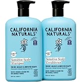 California Naturals Sensitive Scalp Shampoo &amp; Conditioner Set, Unscented, Soothing &amp; Gentle, Fragrance Free, Colloidal Oat &amp; Chamomile, Paraben, Sulfate Free, NEA Accepted, 16.5 oz