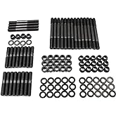 12-Point Cylinder Gasket Head Stud Bolt Kit Fits Chevy Small Block SBC 350 | 265，267，283，302，305，307，327，383，400 Engines，134-4001，PCE279.1001