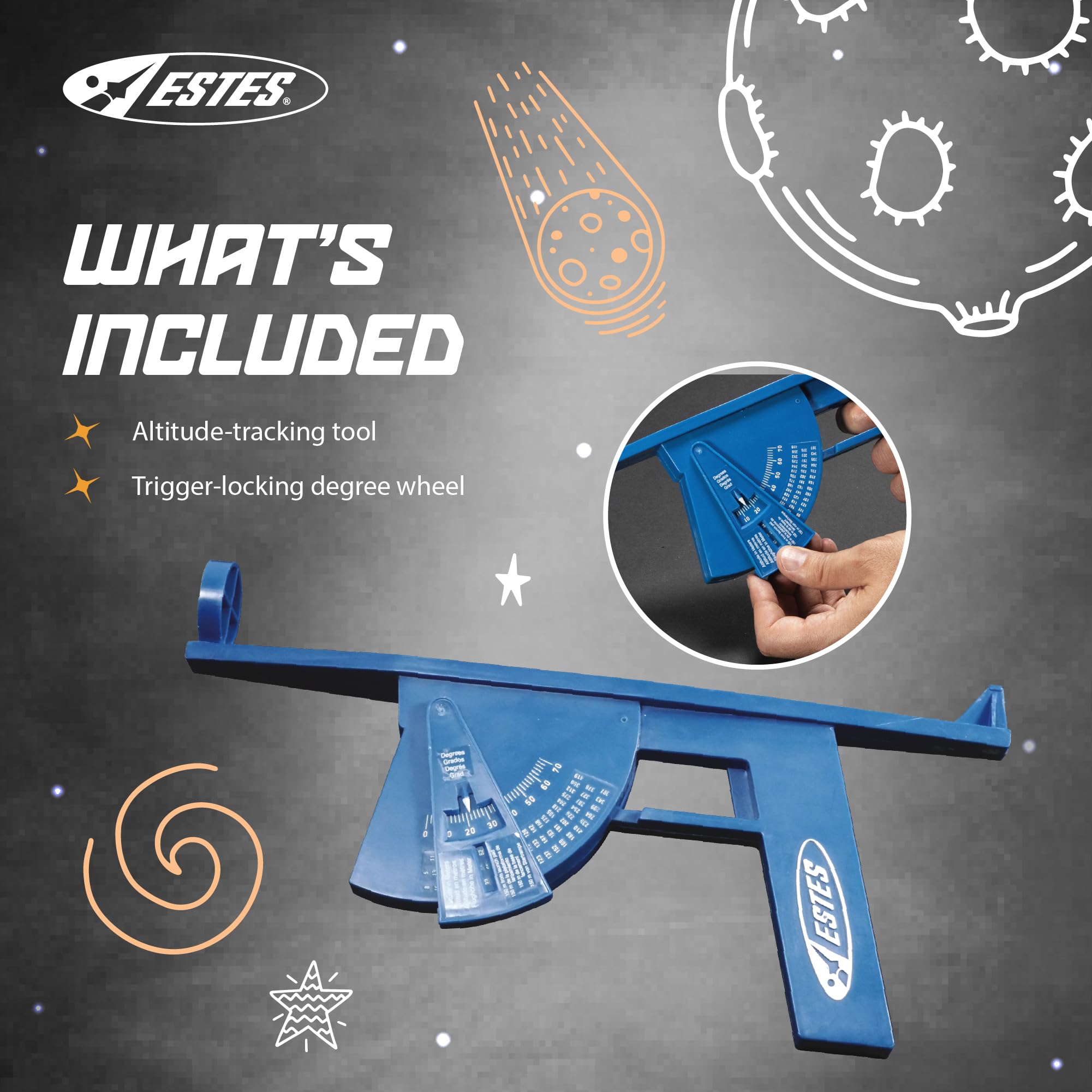 Estes 2232 Altitrack, Model-Rocket Altitude-Tracker Device, Rocket Model Kit Accessories for Ages 10+