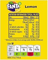 Fanta Icy Lemon Soft Drink Can 330 ml Pack of 24 view 2