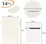 PHOGARY 14 PCS Washable Bamboo Nursing Pads with Bag & Laundry Bag view 2