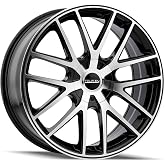 TOUREN TR60 Black/Machined Face/Black Ring Wheel (16 x 7. inches /100 x 100 mm, 42 mm Offset)