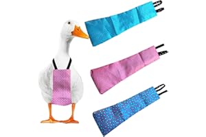 UKJENT Chicken Diapers for Hens - 3 Pack Pet Duck Diapers Adjustable with Bow Tie, Reusable & Washable Pet Diaper for Hen Rooster(L)