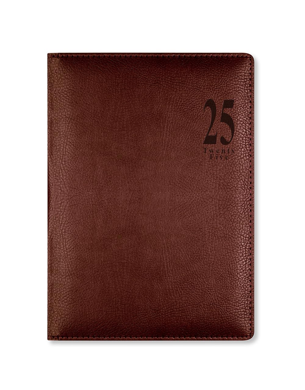 Letts of London Milano A5 week to view 2025 diary - chocolate