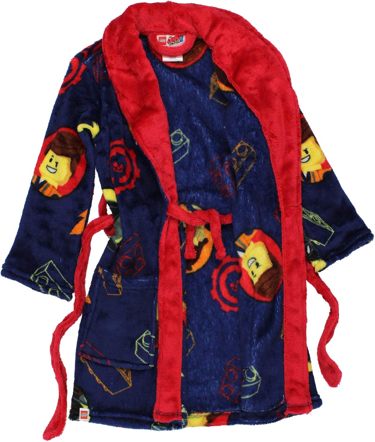 Lego Movie 2 The Second Part Boys Fleece Bathrobe Robe: Clothing