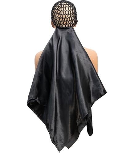 Amazon.com: ROSEBONY Wrap Cap Hair Net with Scarf, Heatless Silk