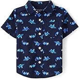 The Children's Place Baby-Boys and Toddler Boys Poplin Short Sleeve Button Down Shirt