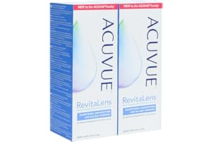 GENERIC Contact Lens Solution Acuuvueee – Clear Care Alternative – Multi-Purpose Lens Cleaner – Eye Solution for Soft & Hard Contact Lenses – 360 ml with Free Lens Case - Pack of 2