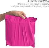 YUNJU 60 Mixed Mailing Self-Seal Bags 6x9 to 12x16 Pink Mixed Sizes view 3