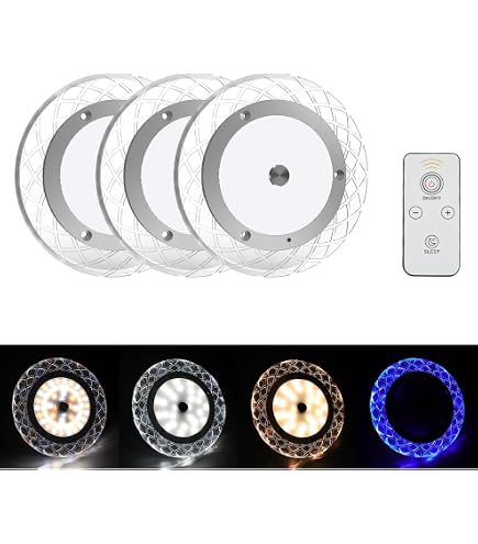 12V Dimmable RV LED Ceiling Light With Switch – 3 Color Temperatures (Warm/Cool/Natural White)