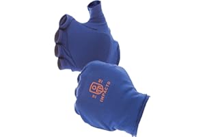 Impacto - Anti-Impact Fingerless Right-Hand Glove Liner, 6/X-Small, Synthetic Palm, Slip-On Cuff Each