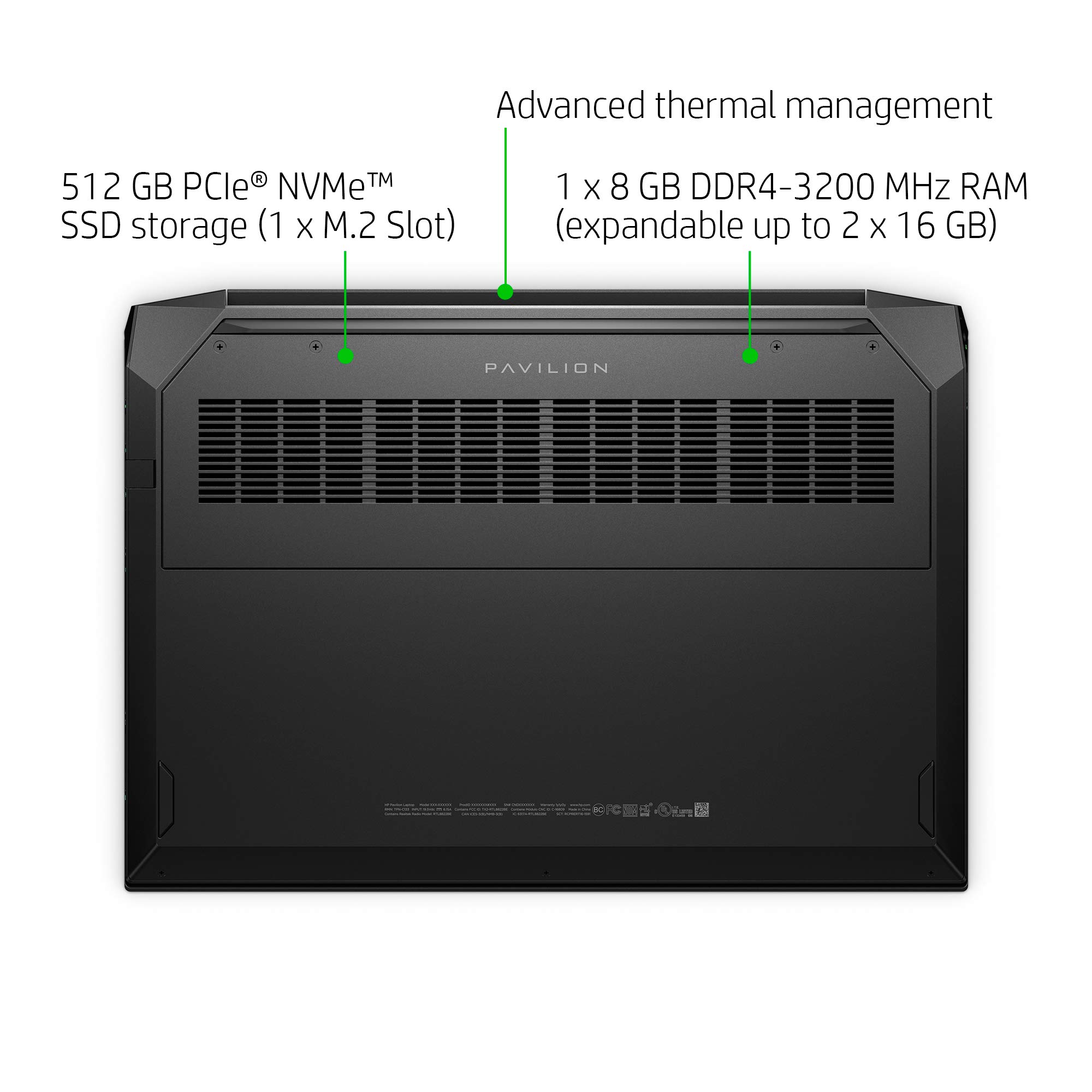 HP Pavilion Gaming 15 Laptop, NVIDIA GeForce GTX 1650, AMD Ryzen 5 4600H, 8GB DDR4 RAM, 512 GB PCIe NVMe SSD, 15.6