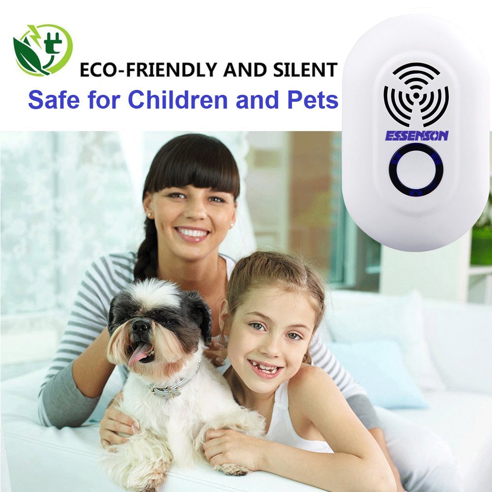 Pest Repeller,Ultrasonic Pest Repellent Plug In with Night Light Eco-Friendly Electronic Pest Control for Insects, Mosquitoes, Cockroaches, Ants, Rodents, Flies, Bugs, Spiders, Mice [4-Pack]