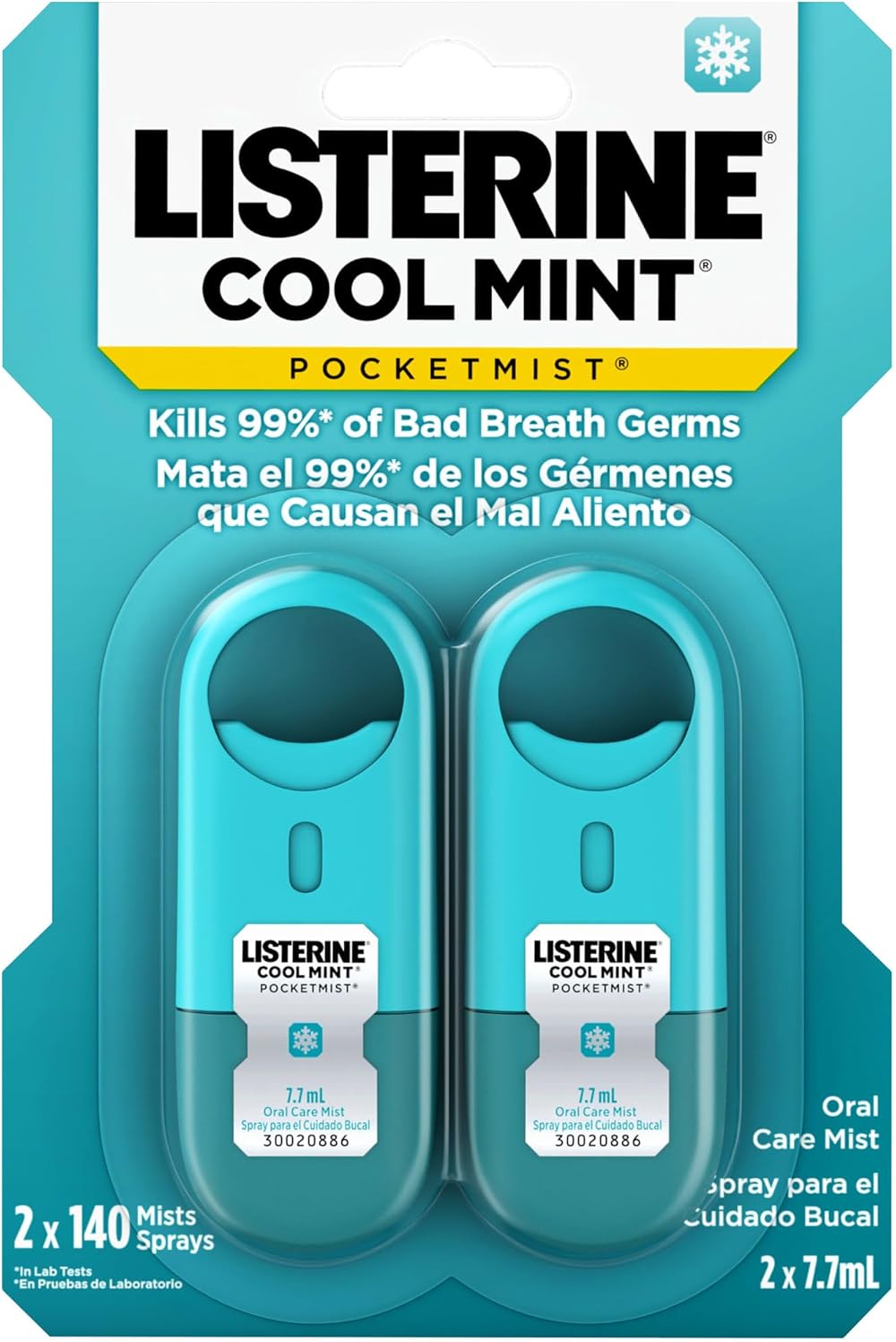 Listerine Pocketmist Cool Mint 2 Count