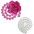 3D Spiral Flower Metal Die Cuts,3D Flower Garland Wedding Cutting Dies Cut Stencils for DIY Scrapbooking Photo Decorative Embossing Paper Dies for Scrapbooking Card Making